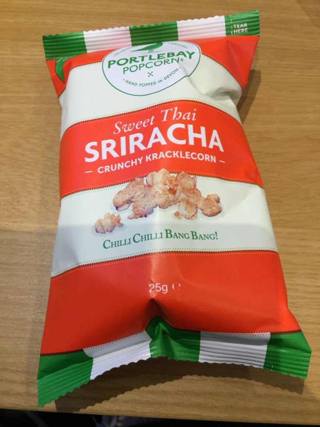 Sriracha popcorn