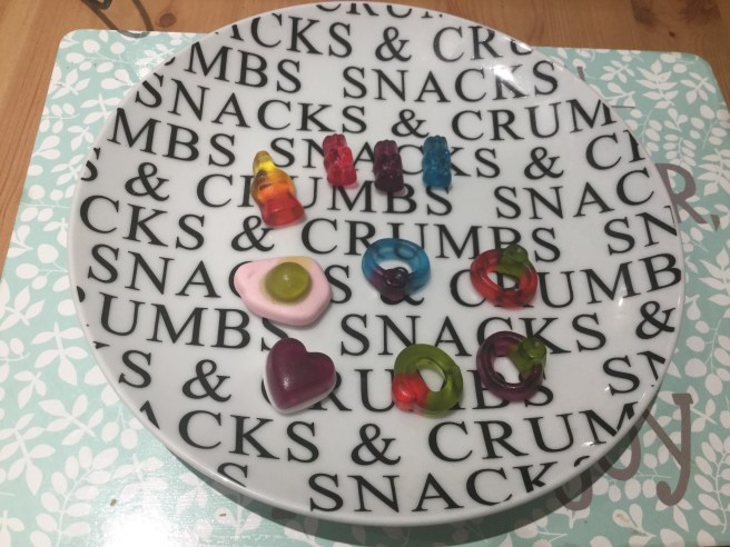 14. Haribo Starmix on plate