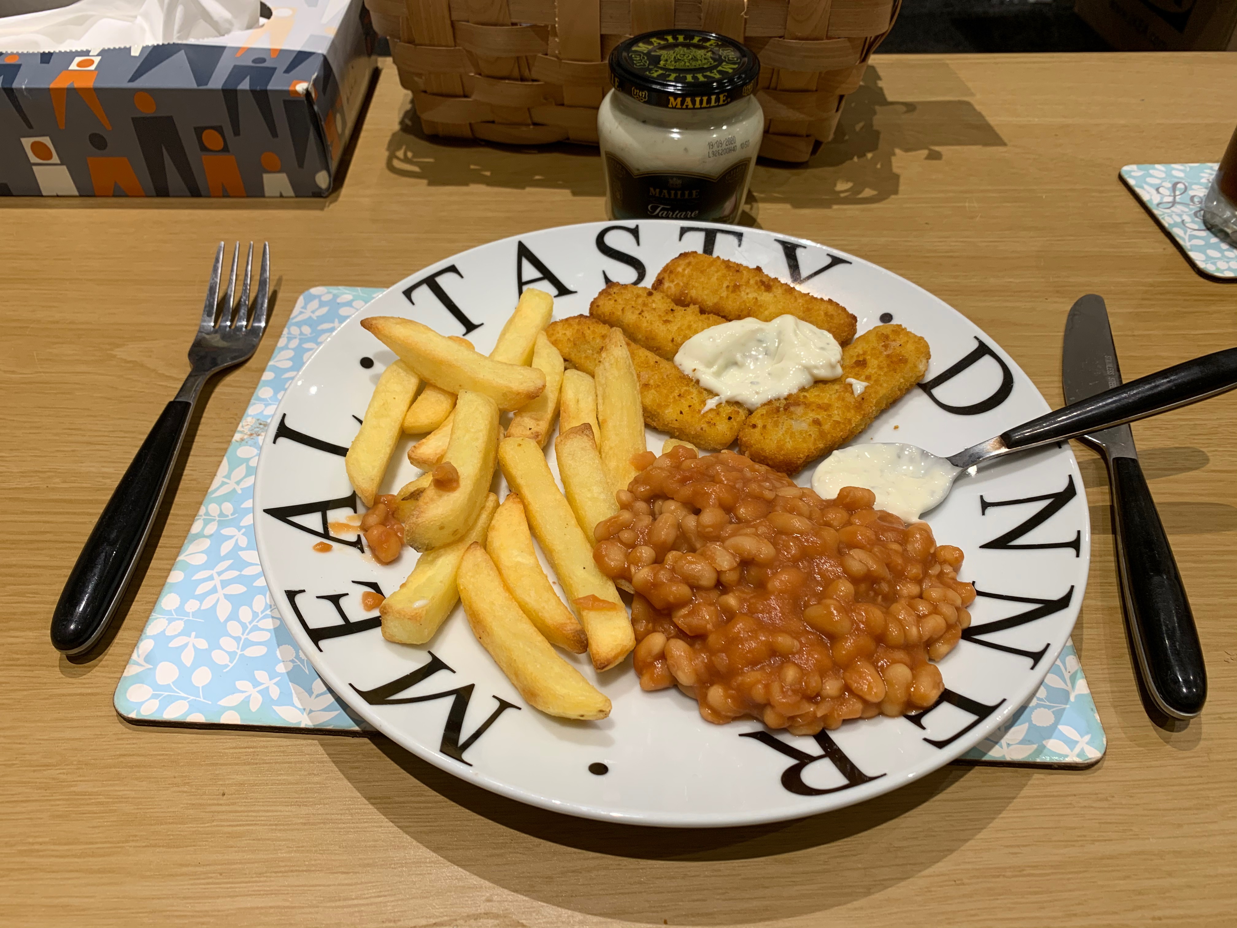 Maille Tartare with Fish Fingers