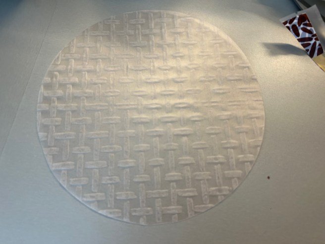 A single King Soba Brown Rice Wrap lies on a grey kitchen worktop.